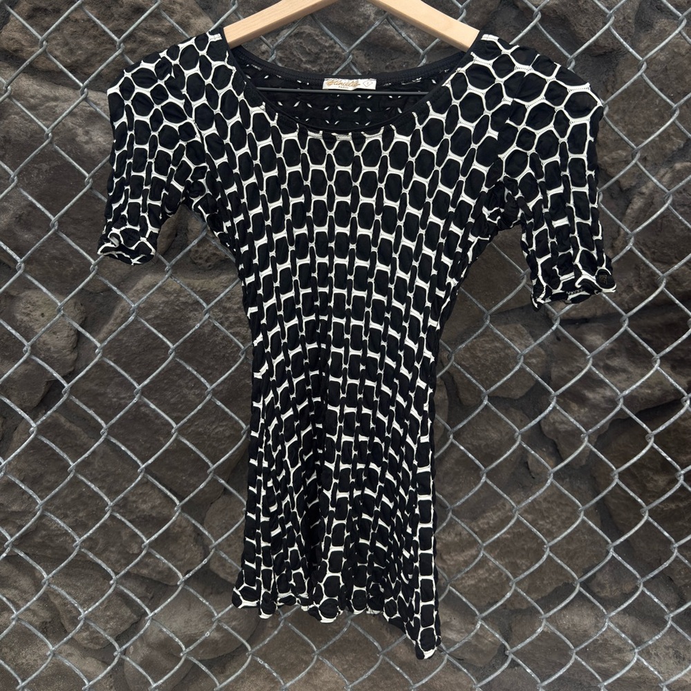 Black and White Geometric Shirt
